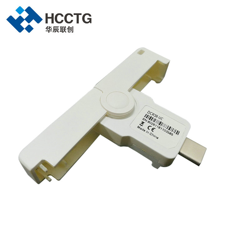 Melhor leitor de cartão inteligente de contato EMV PocketMate USB tipo C DCR38-UC