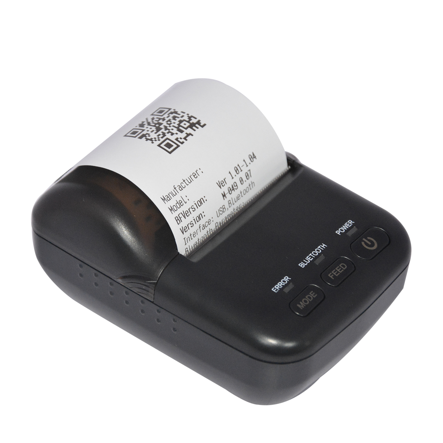 HCCTG Impressora térmica móvel Bluetooth 58mm de 384 pontos/linha HCC-T12