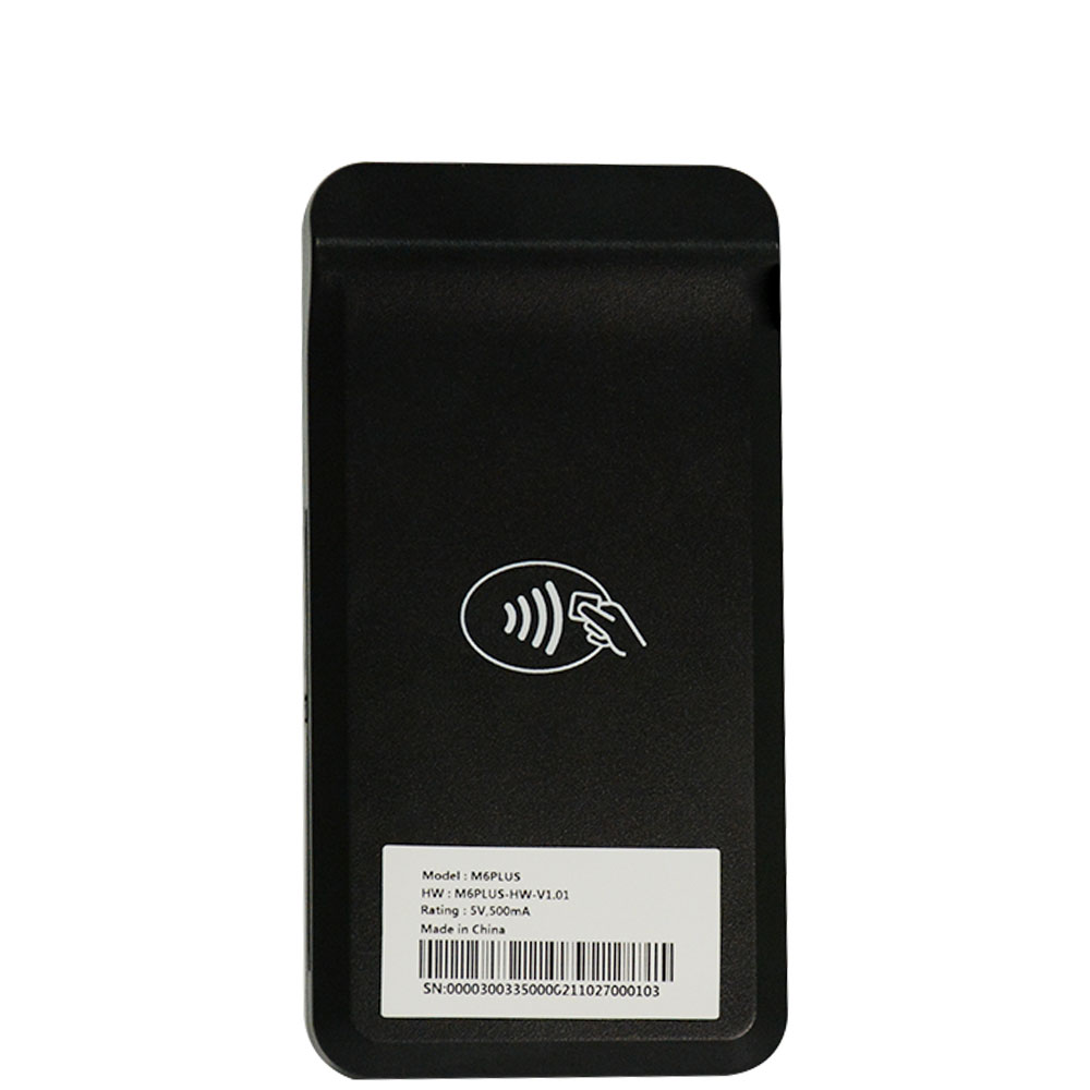 Terminal de pagamento sem fio móvel Android Mastercard Bluetooth WiFi Mini MPOS M6 PLUS