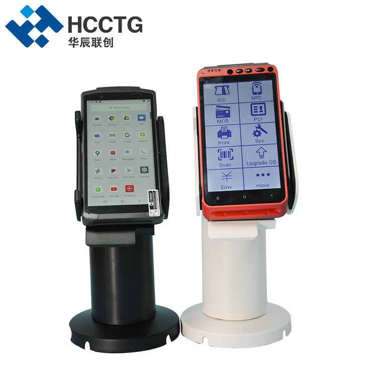 Suporte terminal pos giratório de cartão de crédito de 90 graus para todas as máquinas pos PS-S03