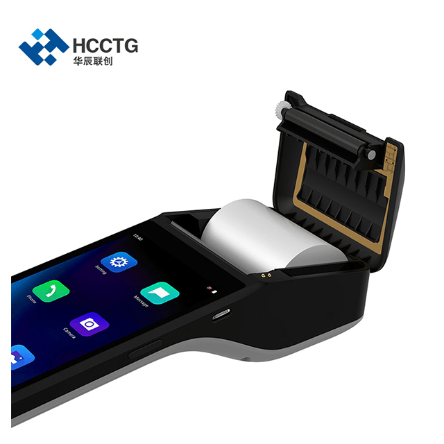 HCCTG GMS máquina portátil da posição de Android 10.0 de NFC de 6 polegadas com a impressora térmica Z300 de 58mm