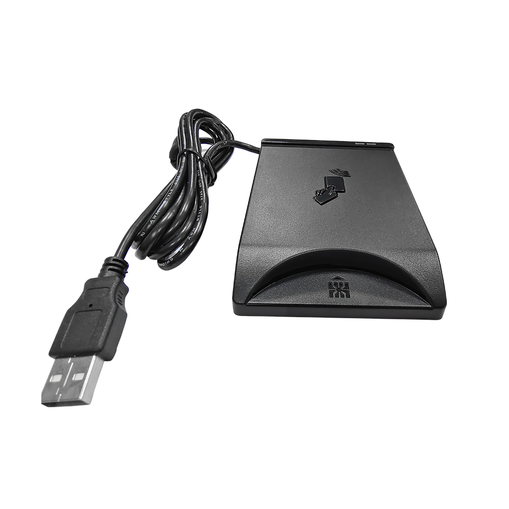 Leitor de cartão inteligente multifuncional USB de interface dupla com contato e sem contato DCR2100