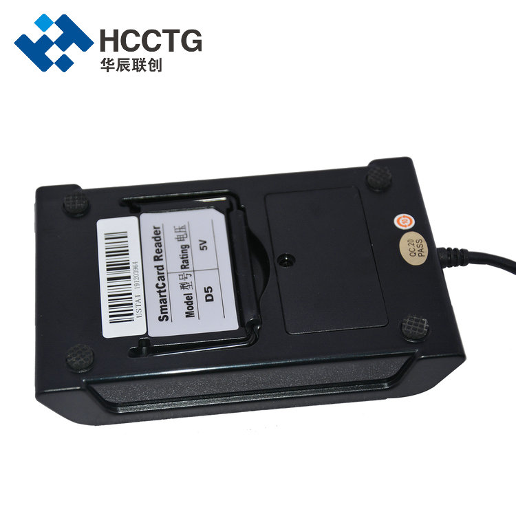 Leitor de cartão inteligente de interface dupla ISO 7816 e 14443 HD5