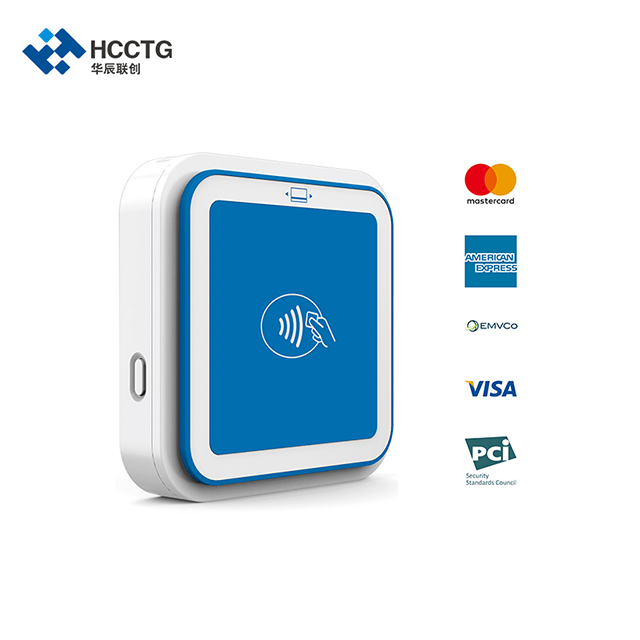 HCCTG PCI EMV Bluetooth 3 em 1 leitor de cartão de crédito NFC móvel inteligente MPOS I9