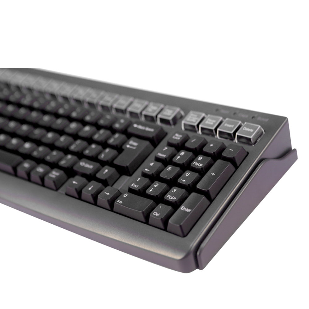 Teclado de membrana USB 101 teclas com MSR (faixas 1/2/3) HCC-KB101R