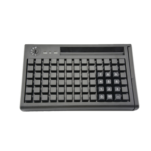 Teclado pos de programação usb ps/2 de 78 teclas com leitor de cartão de tarja magnética KB78M-S