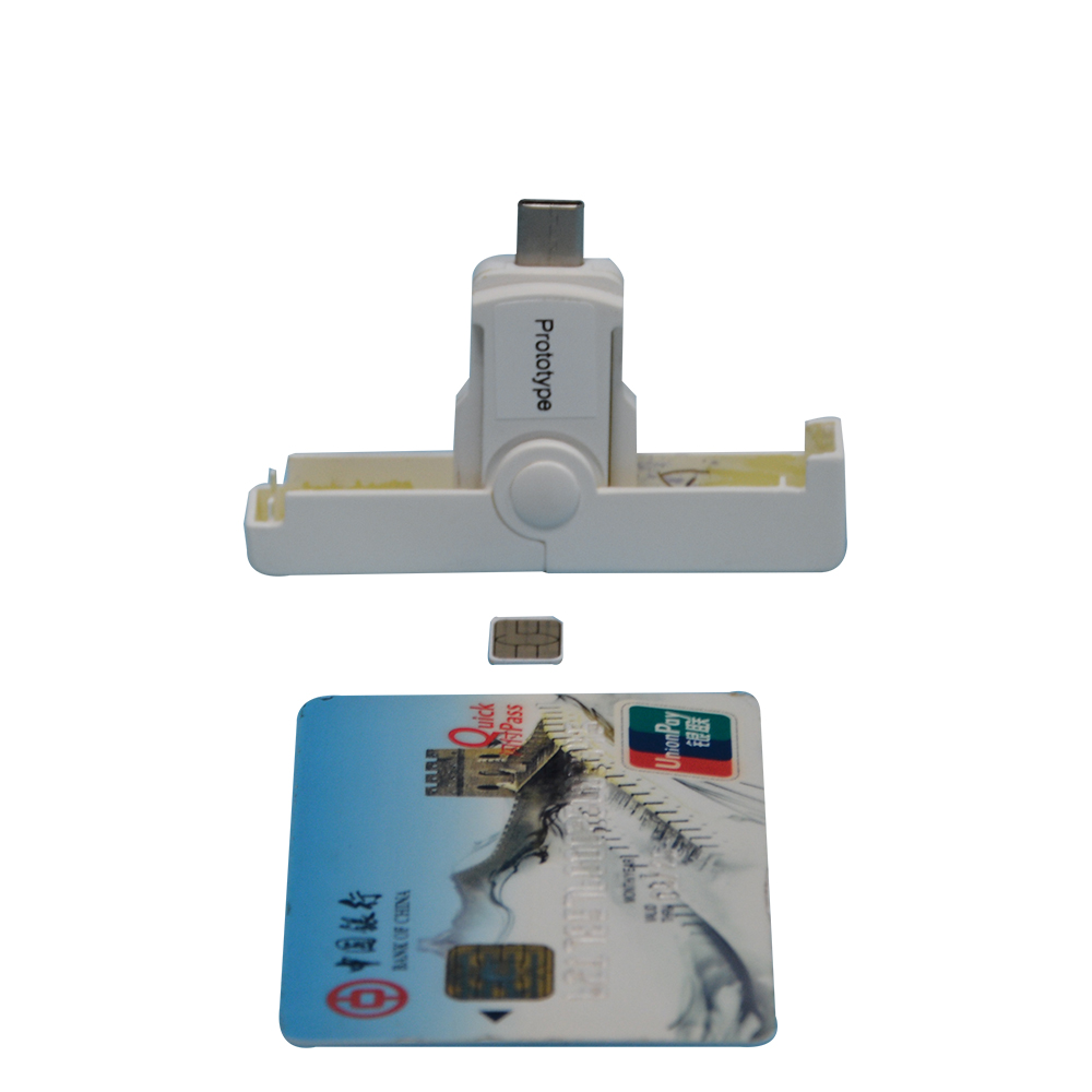 Leitor de cartão inteligente de contato ISO/IEC 7816 USB tipo C EMV DCR38-UC