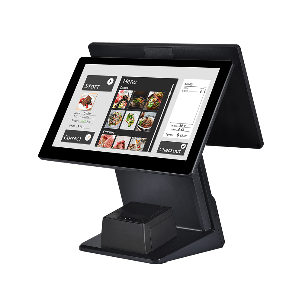Caixa registradora Windows TFT-LCD 15.6inch Touch Single Screen Dual POS Terminal HCC-L7