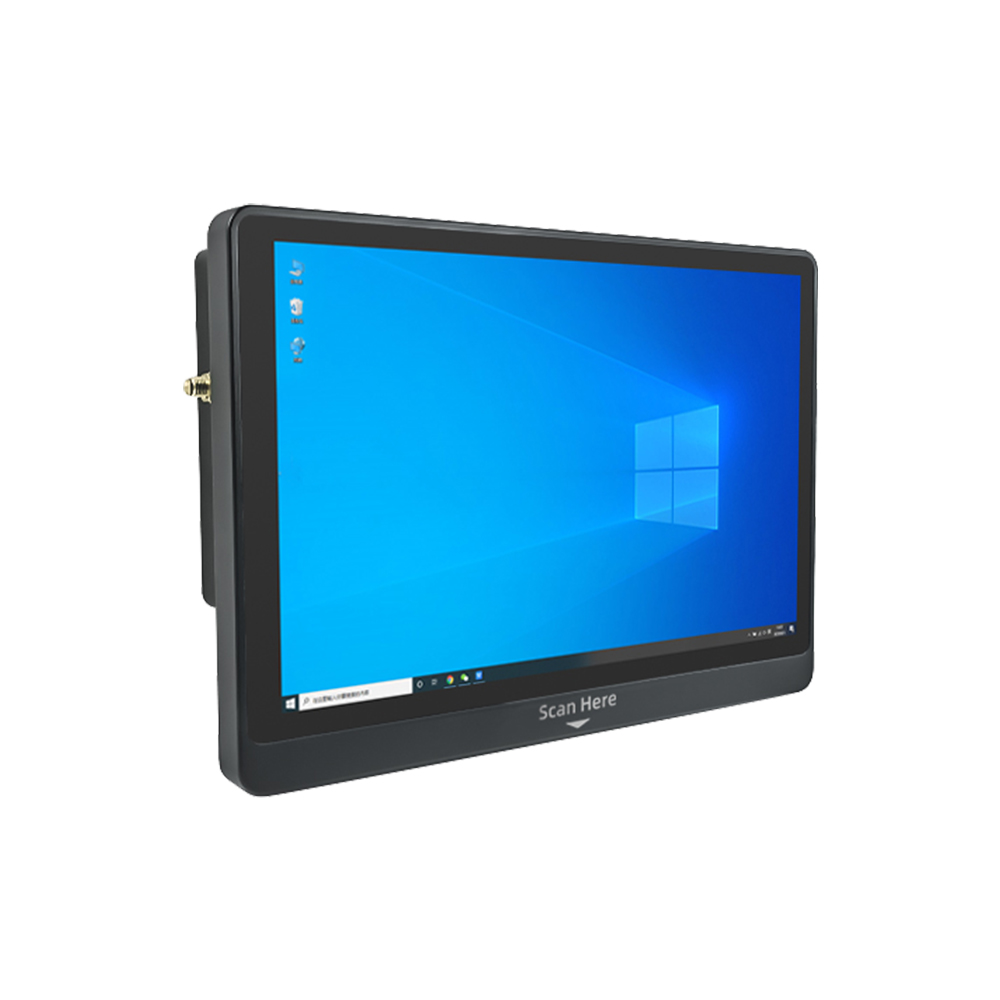 Terminal de leitor de código de barras Windows 1D / 2D de 10 polegadas com tela de toque LED Interface LAN + WiFi ER220W