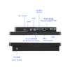 Terminal de leitor de código de barras Windows 1D / 2D de 10 polegadas com tela de toque LED Interface LAN + WiFi ER220W