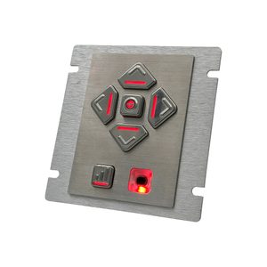 Teclado de navegação de áudio Braille ADA DDA retroiluminado programável com 6 teclas para quiosques POS AKB10