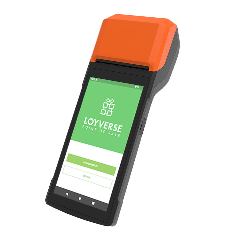 HCCTG poderoso 4G GPS Android 13 POS Terminal com impressora térmica de 58 mm R330
