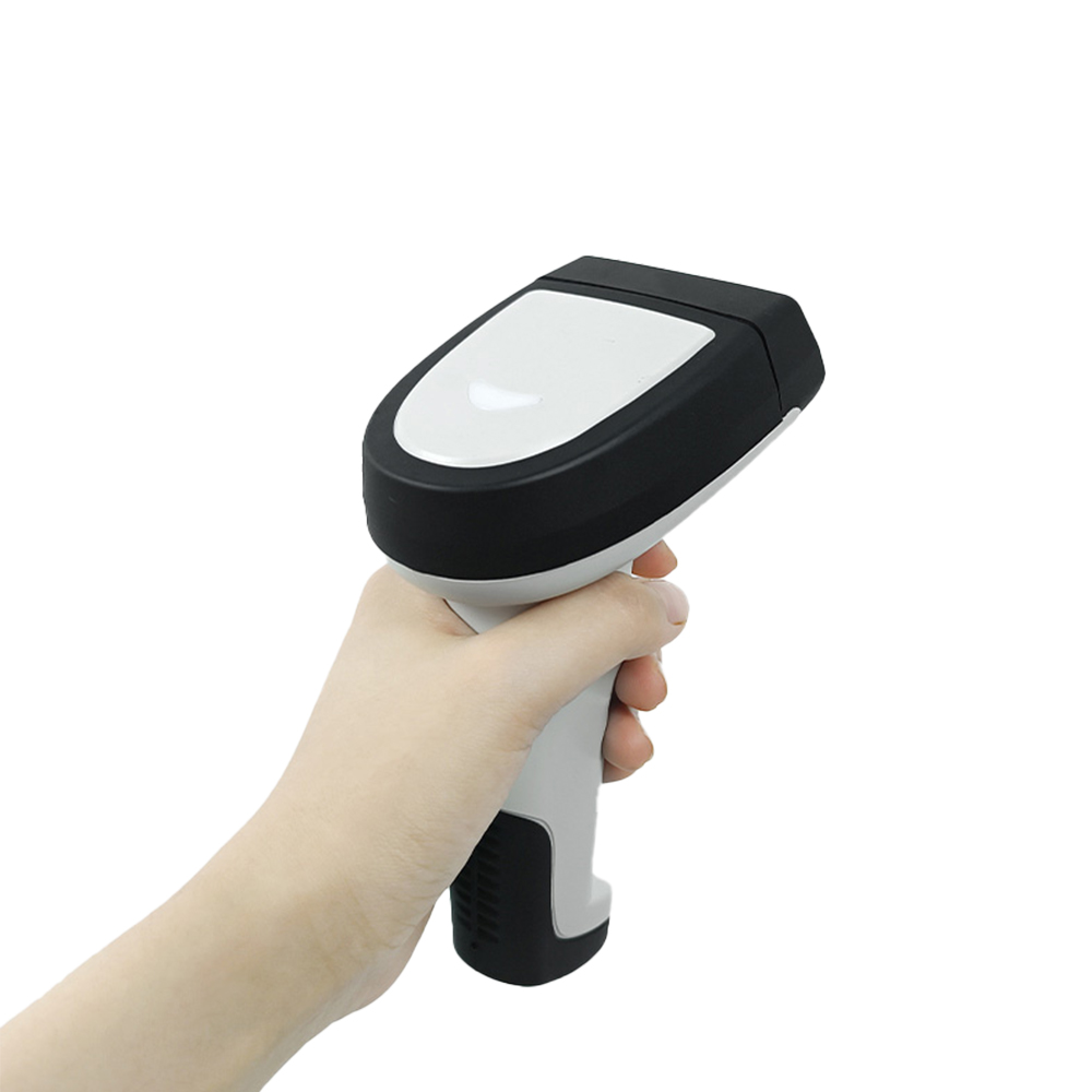 2.4g + bt leitor de digitalização de detecção automática 2d qr handheld scanner arma para armazém inventário supermercado HS-6202