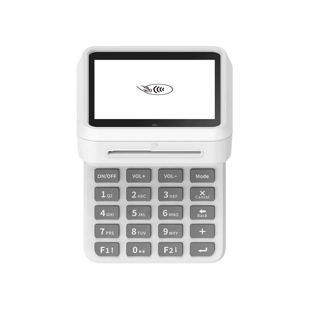 Android 13 Terminal POS de pagamento com cartão inteligente NFC de 4 polegadas com tela digital do teclado Z80-V9