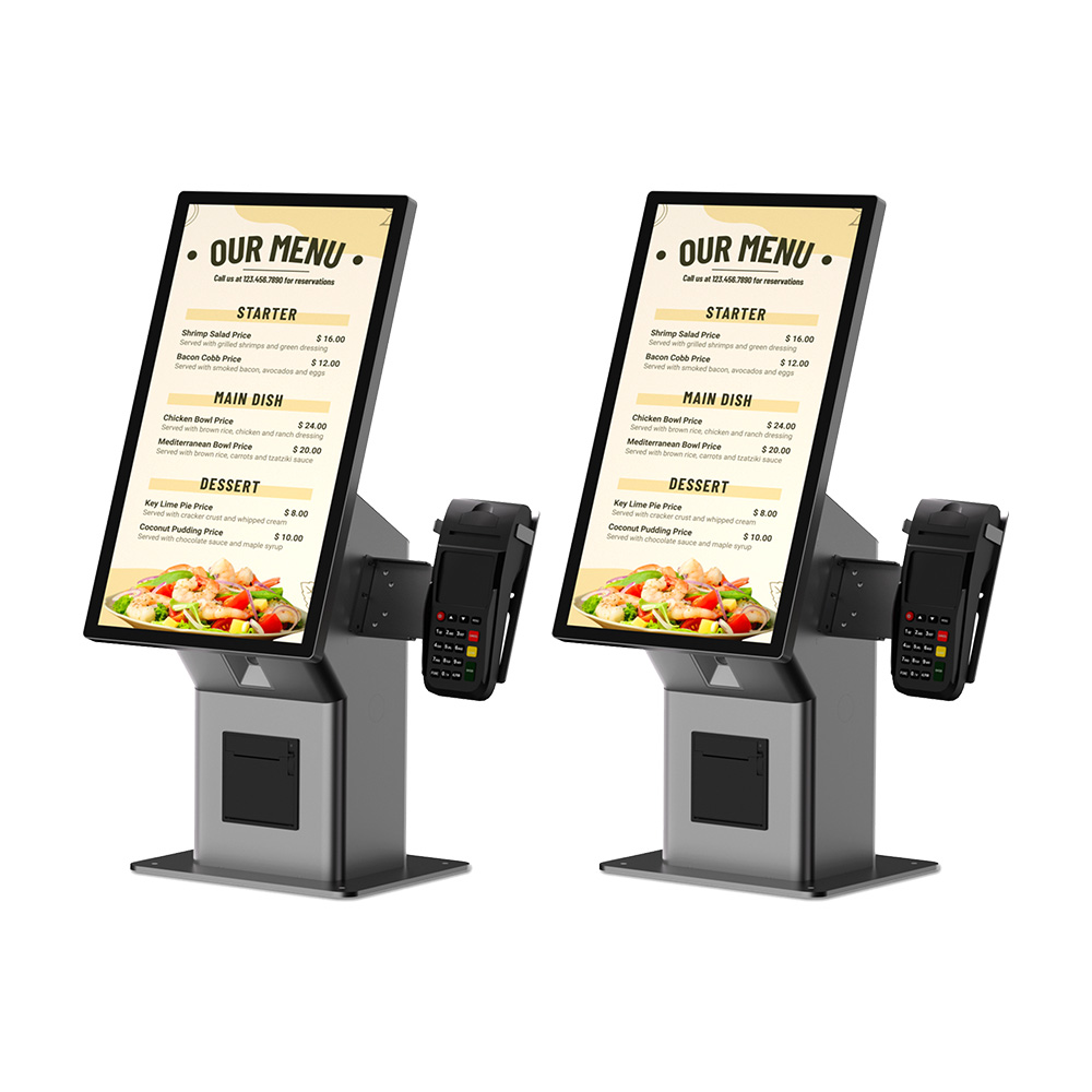 Máquina de quiosque de auto-checkout para pedido de LCD de toque de 21,5 polegadas para shopping HSK-KA21 (HSK-KW21)