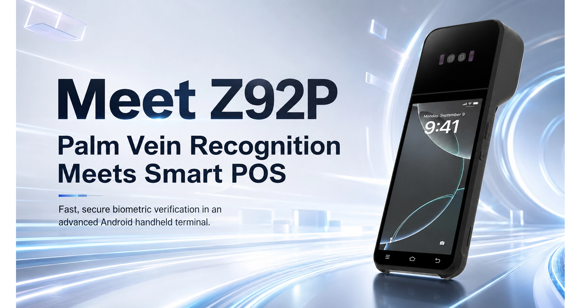 Apresentando o Z92P – Terminal POS Android portátil com reconhecimento de veias da palma